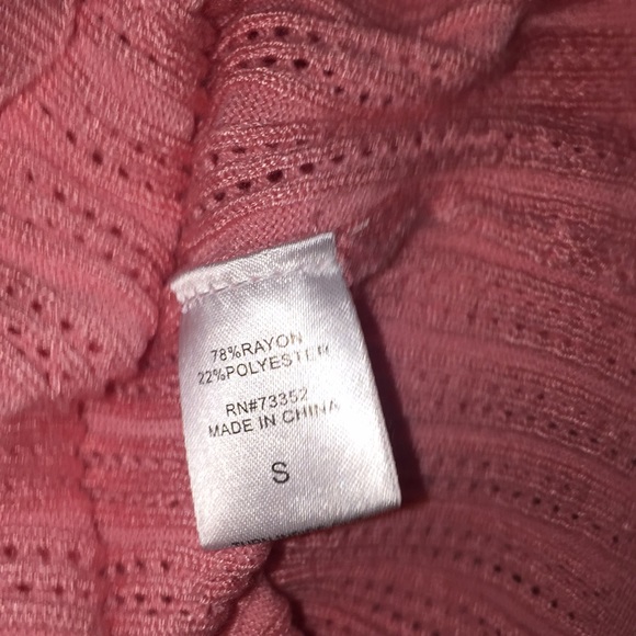 Long Sleeve Perforated Top - Picture 6 of 8